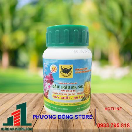 Phân bón đầu trâu 501- chuyên hoa kiểng